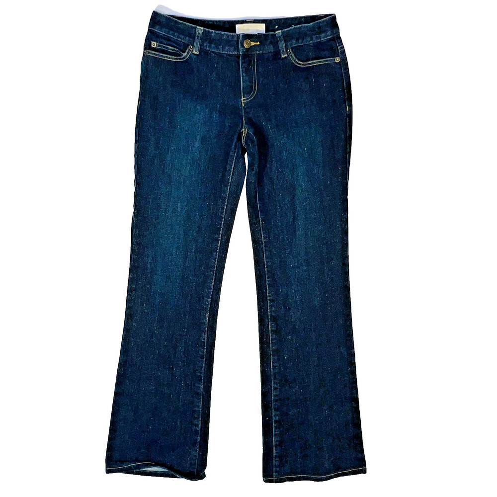 Michael Kors Jeans Womens Size 4 Bootcut Mid Rise Shimmer Denim